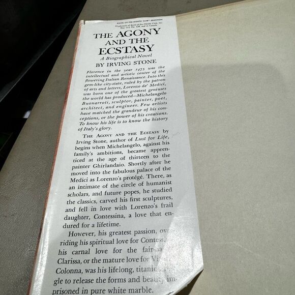 The agony and the ecstasy, the biography novel of Michelangelo - Picture 6 of 8